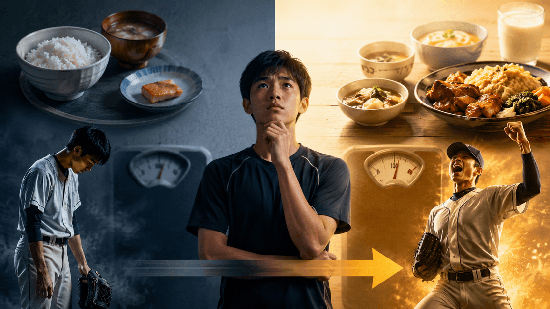 部活生は1日1,000kcal足りない|作らない+1品の増量術